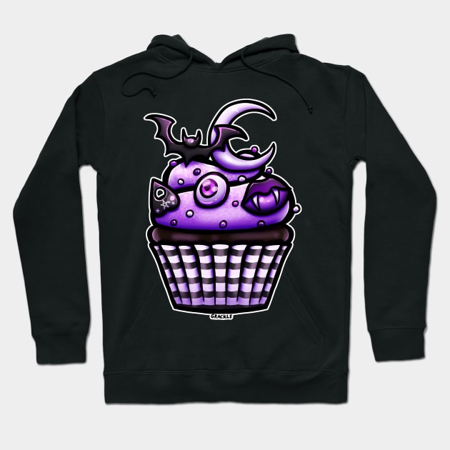 Creepy Cute Cupcake Hoodie by Jan Grackle